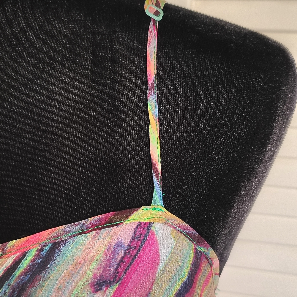 Jack BB Dakota Multicolor Abstract Print Sleeveless Maxi Dress Size 6 –Like New - Picture 6 of 13